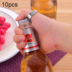 10pcs Ring Style Metal Beer Bottle & Can Opener, Inner Diameter: 2.2cm