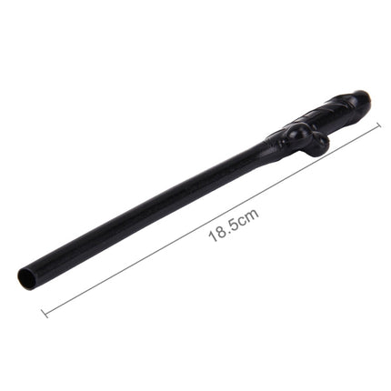 10 PCS Dicky Sipping Straw, Length: about 19cm, Dicky Sipping Straw(Black)