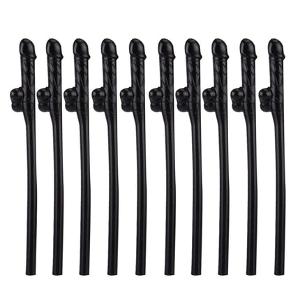 10 PCS Dicky Sipping Straw, Length: about 19cm