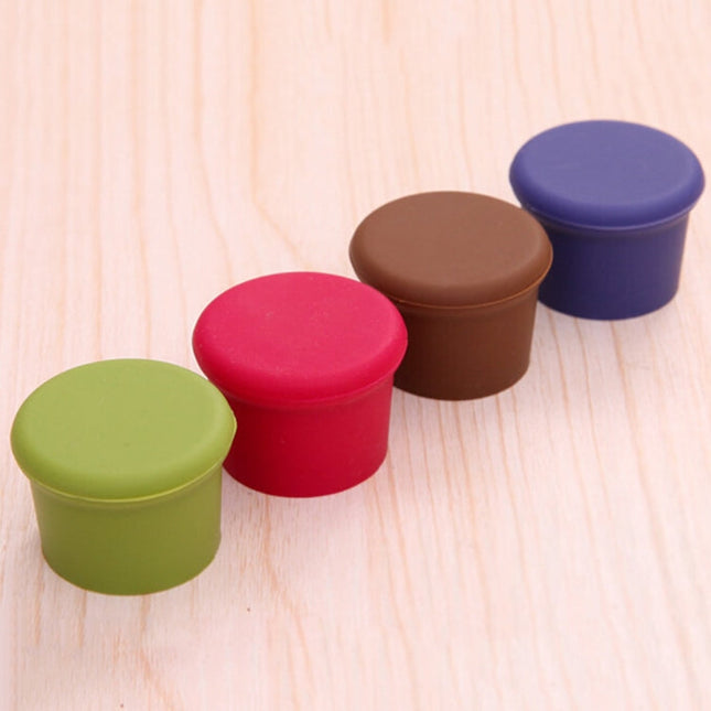10 PCS Candy Color Silicone Wine Beer Condiments Bottle Stopper Random Color Delivery, 10 PCS Candy Color