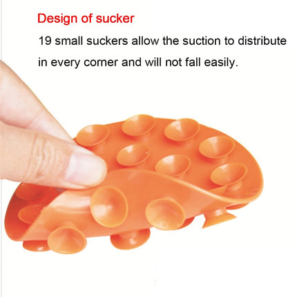 3pcs Baby Double-sided TPR Anti-skid Pad Strong Suction Placemat, Size:10.5*10.5*1.3cm Random Color Delivery