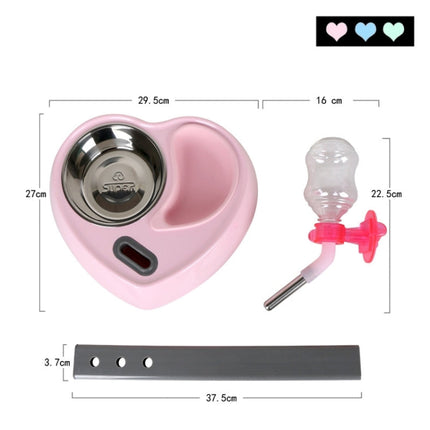 Pet Supplies Pet Dog Cat 2 in 1 Automatic Feeding & Watering Portable Pet Water Food Feeder,Random Color Delivery