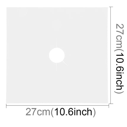 Gas Furnace Surface Ultra-thin Fibre Material Stovetop Protective Cleaning Pad, Size: 27*27cm, 0.12mm (Silver)