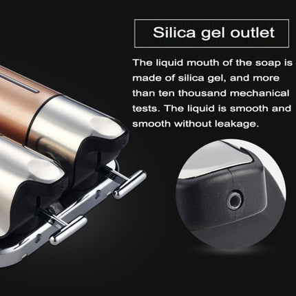 Dual Hotel Shower Manual Dispenser Wall Mounted Washing Liquid Shampoo Soap Bottle, Capacity: 1000ml, 1000ml/White, 1000ml/Dark Red, 1000ml/Green, 1000ml/Blue, 1000ml/Purple, 1000ml/Red, 1000ml/Silver, 1000ml/Black, 1000ml/Gold, 1000ml/Transparent