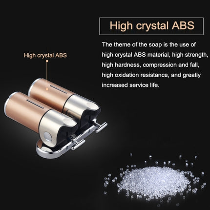 Dual Hotel Shower Manual Dispenser Wall Mounted Washing Liquid Shampoo Soap Bottle, Capacity: 1000ml, 1000ml/White, 1000ml/Dark Red, 1000ml/Green, 1000ml/Blue, 1000ml/Purple, 1000ml/Red, 1000ml/Silver, 1000ml/Black, 1000ml/Gold, 1000ml/Transparent