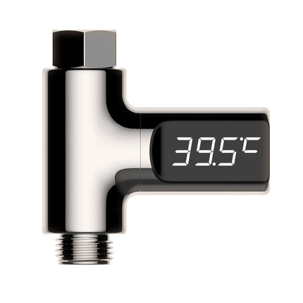 BD-LS-01 Baby Showering 360 Degree Rotatable LED Display Passive Water Thermometer, First Generation, White