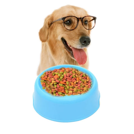 Dog Cat Light Candy Color Plastic Material Single Pets Bowls, Single Pets Bowls