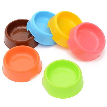 Dog Cat Light Candy Color Plastic Material Single Pets Bowls, Single Pets Bowls