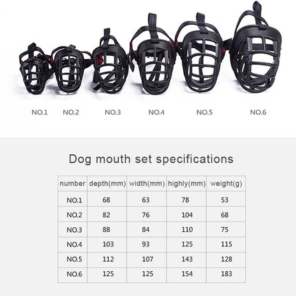 Dog Muzzle Prevent Biting Chewing and Barking Allows Drinking and Panting, Size: 8.2*7.6*10.4cm, Size: 8.2*7.6*10.4cm