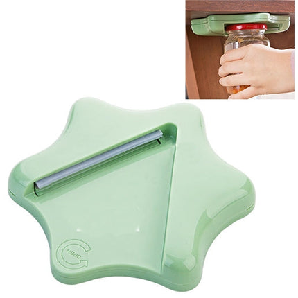 Effortless Bottle Can Opener Under the Kitchen Cabinet Countertop Lid Remover