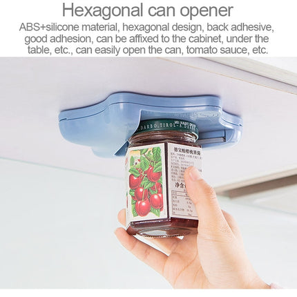 Effortless Bottle Can Opener Under the Kitchen Cabinet Countertop Lid Remover