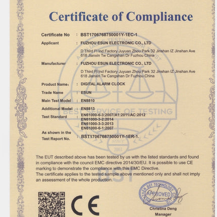 Multi-Function Large 3D LED Digital Wall Alarm Clock with Snooze Function, 12/24 Hours Display for Home, Kitchen, Office, DC 5V, CE Certificated