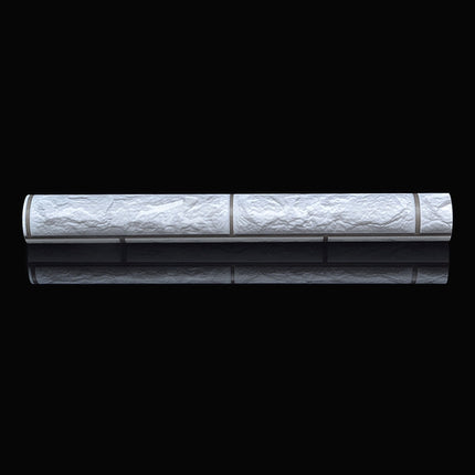 Silver Grey Brick Creative 3D Stone Brick Decoration Wallpaper Stickers Bedroom Living Room Wall Waterproof Wallpaper Roll, Size: 45 x 1000cm, 3D silver grey brick