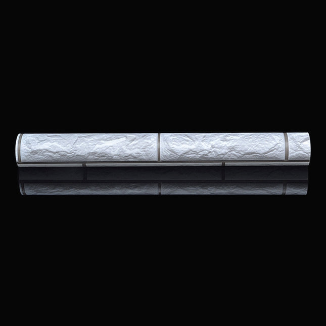 Silver Grey Brick Creative 3D Stone Brick Decoration Wallpaper Stickers Bedroom Living Room Wall Waterproof Wallpaper Roll, Size: 45 x 1000cm, 3D silver grey brick