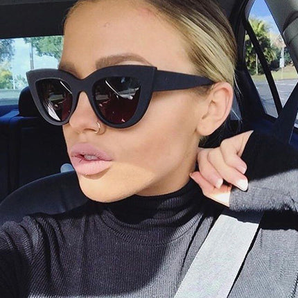 Cat Eye Mirrored Metal Frame UV400 Sunglasses for Women, HC2055A, HC2055B, HC2055C, HC2055D, HC2055E, HC2055F, HC2055G, HC2055H, HC2055J, HC2055K