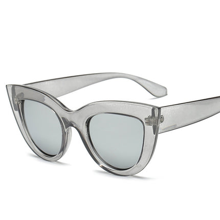 Cat Eye Mirrored Metal Frame UV400 Sunglasses for Women, HC2055A, HC2055B, HC2055C, HC2055D, HC2055E, HC2055F, HC2055G, HC2055H, HC2055J, HC2055K