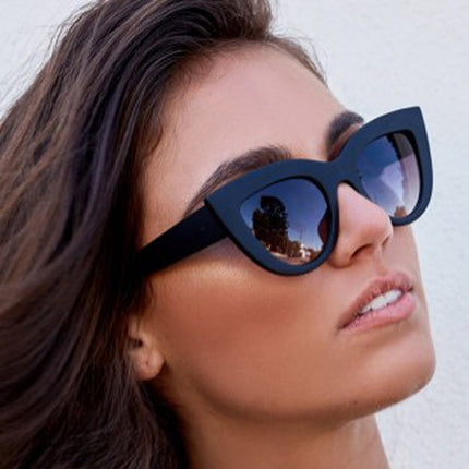 Cat Eye Mirrored Metal Frame UV400 Sunglasses for Women, HC2055A, HC2055B, HC2055C, HC2055D, HC2055E, HC2055F, HC2055G, HC2055H, HC2055J, HC2055K