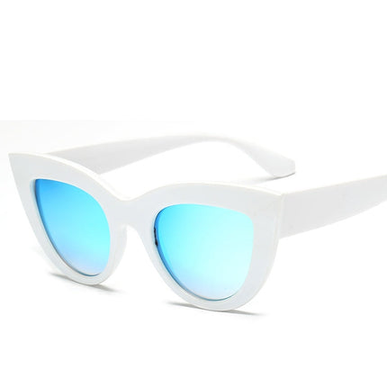 Cat Eye Mirrored Metal Frame UV400 Sunglasses for Women, HC2055A, HC2055B, HC2055C, HC2055D, HC2055E, HC2055F, HC2055G, HC2055H, HC2055J, HC2055K