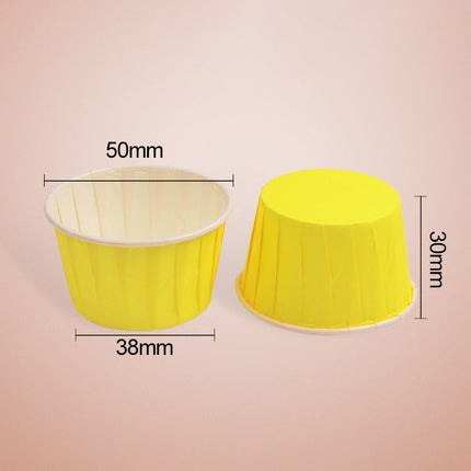 50pcs / Pack Round Lamination Cake Cup Muffin Cases Chocolate Cupcake Liner Baking Cup, Size: 5 x 3.8  x 3cm, 5 x 3.8 x 3cm