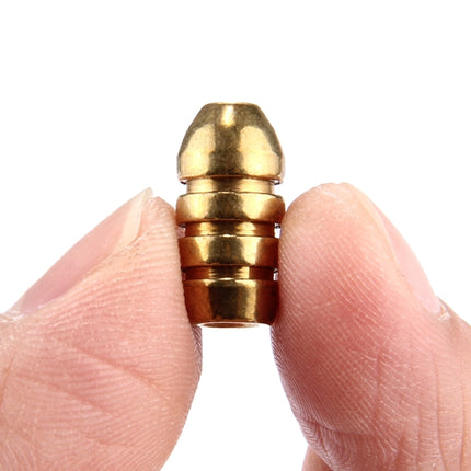 4g Threaded Copper Bullet Fishing Sinker Fishing Weights Soft lure Accessory, 4g