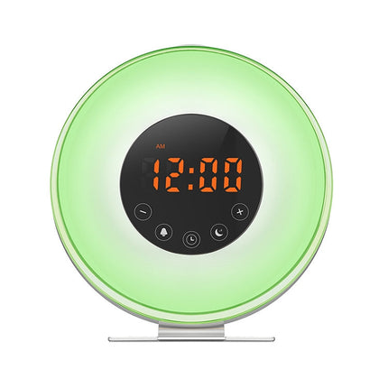 Multi-function Led Touch Intelligent Wake-up Light Alarm Clock with FM Radio, USB