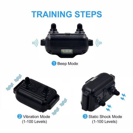 880-2 800 Yards Rechargeable Remote Control Collar Dog Training Device Anti Barking Device, 880-2 Black Black, 880-2 Black+Orange
