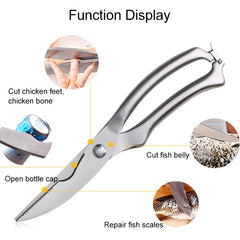 10 inch Kitchen Poultry Fish Chicken Bone Stainless Steel Cutter Cook Gadget Shear, Case Package, Case Package