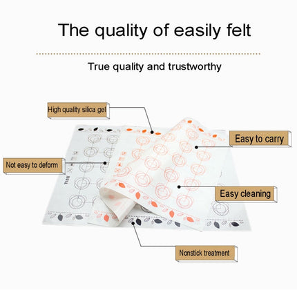 Kitchen Multi-function Roast Macaron Sugar not Sticky Pad & Kneading Pad & Insulation Pad, Size: 40*30cm, Sugar not Sticky Pad, Kneading Pad, Insulation Pad