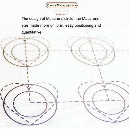 Kitchen Multi-function Roast Macaron Sugar not Sticky Pad & Kneading Pad & Insulation Pad, Size: 40*30cm, Sugar not Sticky Pad, Kneading Pad, Insulation Pad