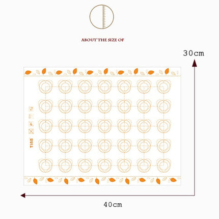 Kitchen Multi-function Roast Macaron Sugar not Sticky Pad & Kneading Pad & Insulation Pad, Size: 40*30cm, Insulation Pad, Sugar not Sticky Pad
