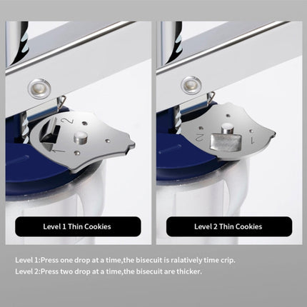 Multifunctional  Household Cookie Biscuit Machine Tool Mold Decorating Mounted DIY Baking with 20 Moulds & 4 Nozzles, Multi-function silver