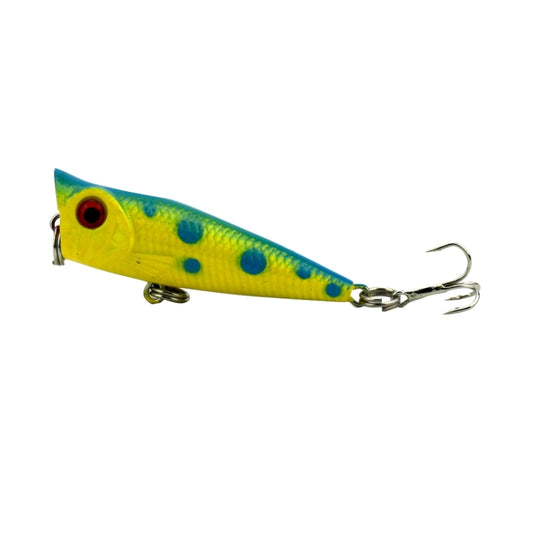HENGJIA Artificial Fishing Lures Popper Bionic Fishing Bait with Hooks, Length: 5 cm, Random Color Delivery, Length: 5 cm