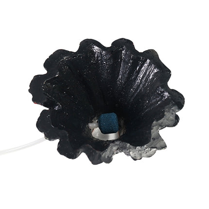 Artificial Tree Plant Grass Fish Tank Decoration Volcano Rock Landscape, Creative Rockery Resin Ornaments Aquarium Air Pump, Size: L, 15*9.5*3.3 cm, Size: L, 15*9.5*3.3 cm