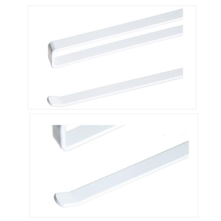Stainless Metal Kitchen Toilet Paper Towel Rack Paper Towel Roll Holder Cabinet Hanging Shelf Preservative Film Storage Rack,Size: 26*10.8*1.5cm