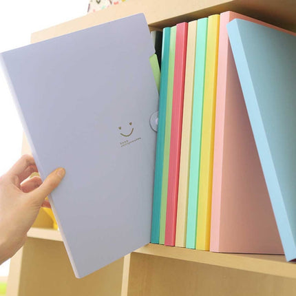 Candy Color Document Bag Multilayer 5 Into the Folder, Random Color Delivery