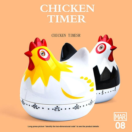 Chicken Shape 60 Minutes Mechanical Kitchen Cooking Count Down Alarm Timer Home Decorating Gadget, Random Color Delivery, RB219