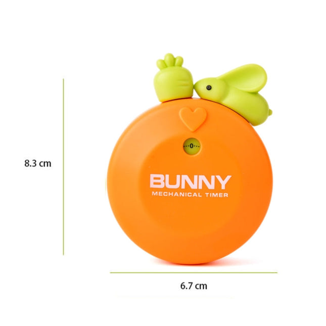 Rabbit 60 Minutes Mechanical Kitchen Cooking Count Down Alarm Timer Home Decorating Gadget, Random Color Delivery, RB277