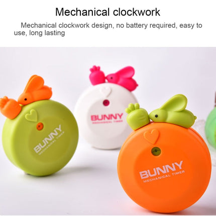 Rabbit 60 Minutes Mechanical Kitchen Cooking Count Down Alarm Timer Home Decorating Gadget, Random Color Delivery, RB277