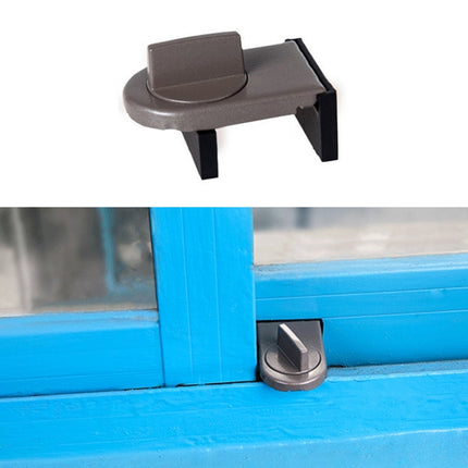 Sliding Sash Stopper Cabinet Locks & Straps Doors Security Anti-theft Lock Window Door Baby Safety Lock, 029