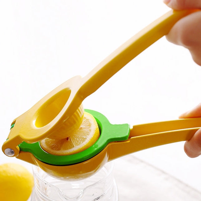 Aluminum Alloy Manual Dual Layers Lemon Juicer, Random Color Delivery, Aluminum Alloy