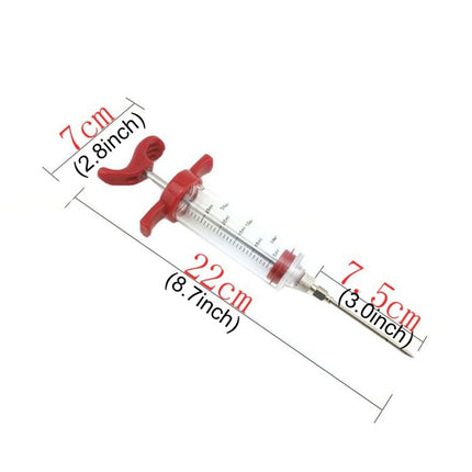 Creative Kitchen Tools Condiment Syringe Turkey Needle Barbecue Sauce Syringes Cooking Tools, Plastic Marinade Injector