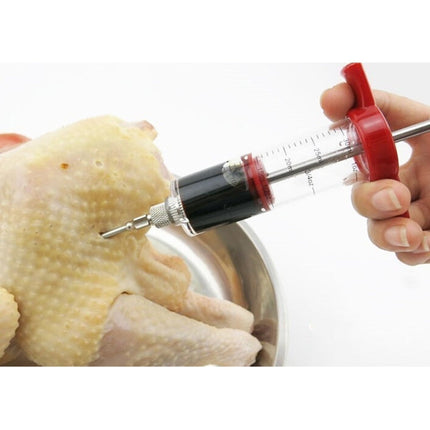 Creative Kitchen Tools Condiment Syringe Turkey Needle Barbecue Sauce Syringes Cooking Tools, Plastic Marinade Injector