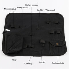 12 in 1 Stainless Steel Wine Cocktail Shaker Tools Set with Cloth Bag, Capacity: 750ml, 750ml