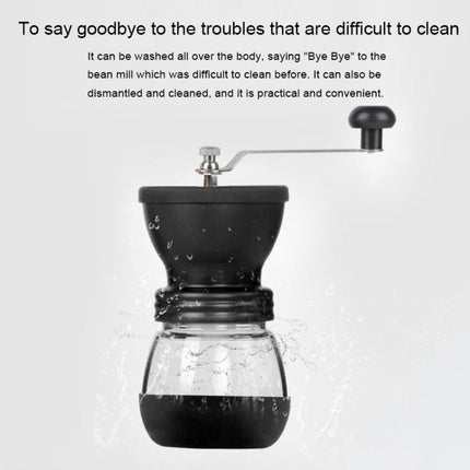 Portable Conical Burr Mill Manual Spice Herbs Hand Grinding Machine Coffee Bean Grinder with Seal Pot