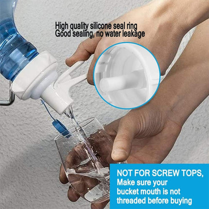 PP Water Bottle Faucet Dispenser Valve for 55mm Crown Top Bottle with Dustproof Cover