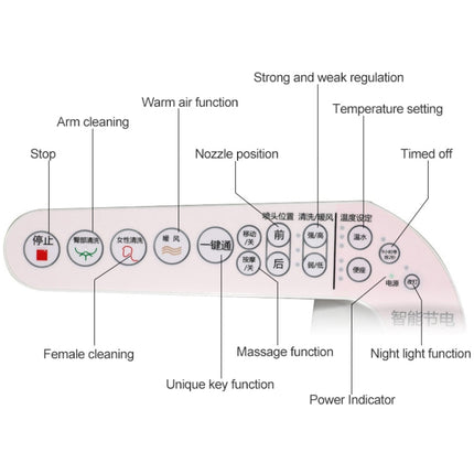 U Shape Multi-function Bathroom Automatic Cleaning Heating Intelligent Flush Toilet Cleaner Cover