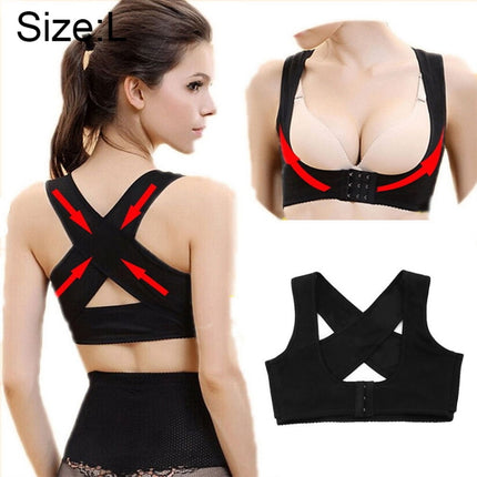 Women Ultrathin Kyphosis Correction Shoulder Support Tight-fitting Orthopedic Belt, Size:L, L