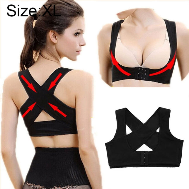 Women Ultrathin Kyphosis Correction Shoulder Support Tight-fitting Orthopedic Belt, Size:XL, XL