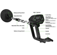 MD4030 Underground Metal Detector, Measuring Range: 1-30cm, MD4030 Black