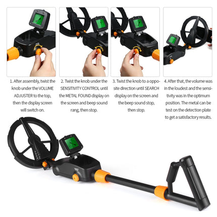 MD1008A Underground Metal Detector Children Toy Detector with LCD Screen, Measuring Range: 10cm, MD1008A